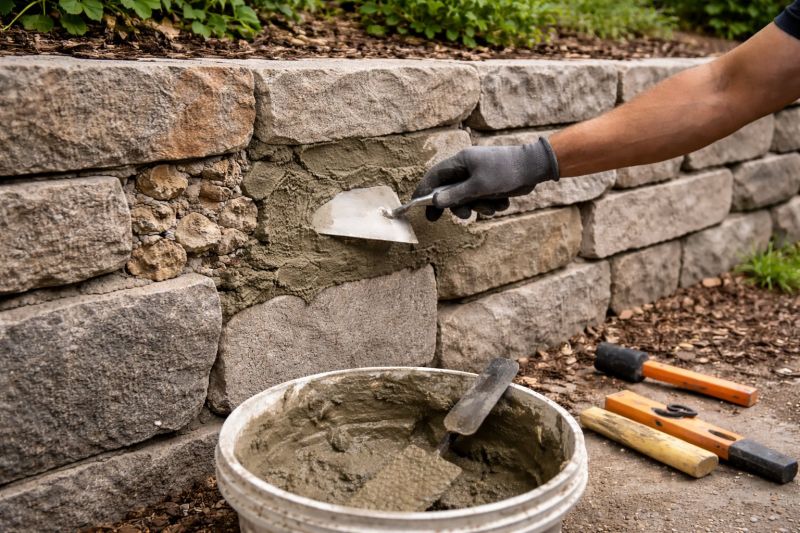 Brick Retaining Wall Repair in Cleveland, OH